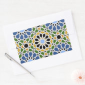 Autocollant rectangle en mosaïque mauresque (Enveloppe)