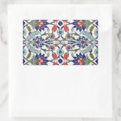 Autocollant rectangle en tuile turque (Sac)