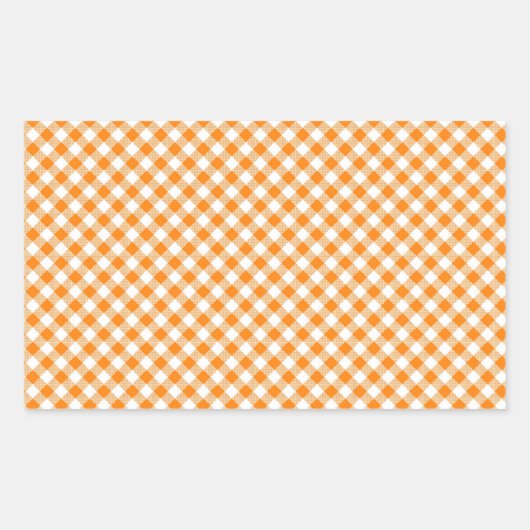Autocollant rectangle En vichy Arrière - plan oran (Devant)