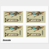 Autocollant rectangle Horus (Feuille)