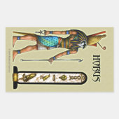 Autocollant rectangle Horus (Devant)