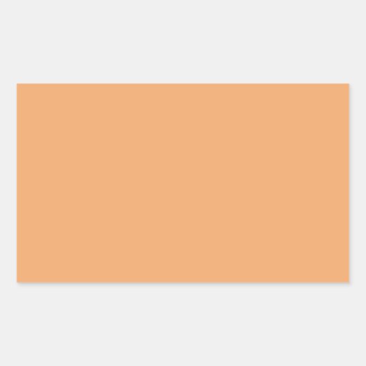 Autocollant Rectangle orange pastel (Devant)