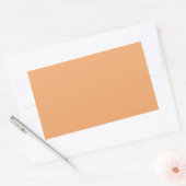 Autocollant Rectangle orange pastel (Enveloppe)