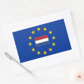 Autocollant rectangle Pays-Bas de l'Union européen (Enveloppe)
