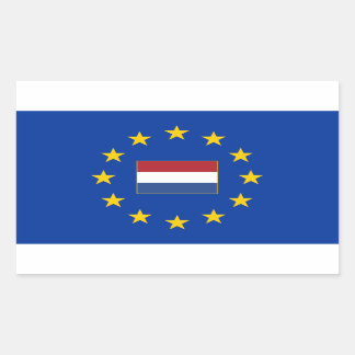 Autocollant rectangle Pays-Bas de l'Union européen