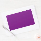 Autocollant rectangle pourpre prune (Enveloppe)