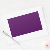 Autocollant rectangle pourpre prune (Enveloppe)