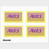 Autocollant rectangulaire (Feuille)