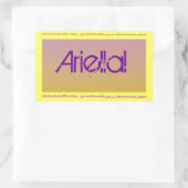 Autocollant rectangulaire (Sac)