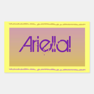 Autocollant rectangulaire