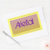 Autocollant rectangulaire (Enveloppe)