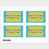 Autocollant rectangulaire (Feuille)