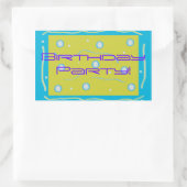Autocollant rectangulaire (Sac)