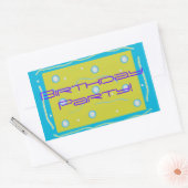 Autocollant rectangulaire (Enveloppe)