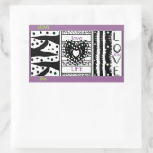 Autocollant rectangulaire (Sac)