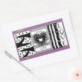 Autocollant rectangulaire (Enveloppe)