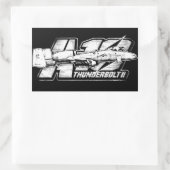 Autocollant rectangulaire A-10 Thunderbolt II (Sac)