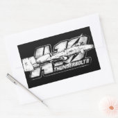 Autocollant rectangulaire A-10 Thunderbolt II (Enveloppe)