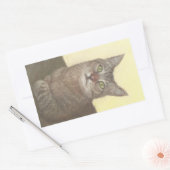 Autocollant rectangulaire Abyssinian Cat (Enveloppe)