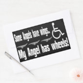 Autocollant rectangulaire Angel Handicap (Enveloppe)