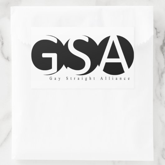 Autocollant rectangulaire APSU GSA (Sac)