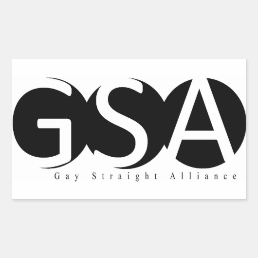 Autocollant rectangulaire APSU GSA (Devant)