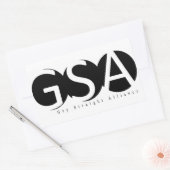 Autocollant rectangulaire APSU GSA (Enveloppe)