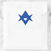 Autocollant rectangulaire avec drapeau de Toyota C (Sac)