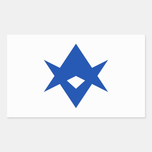 Autocollant rectangulaire avec drapeau de Toyota C (Devant)