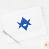 Autocollant rectangulaire avec drapeau de Toyota C (Enveloppe)