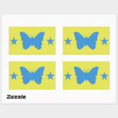 Autocollant rectangulaire avec le drapeau de Bady (Feuille)