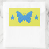 Autocollant rectangulaire avec le drapeau de Bady (Sac)