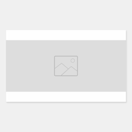 Autocollant rectangulaire avec votre image (Devant)