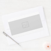 Autocollant rectangulaire avec votre image (Enveloppe)