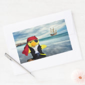 Autocollant rectangulaire Danny Duck le Pirate (Enveloppe)