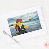 Autocollant rectangulaire Danny Duck le Pirate (Enveloppe)