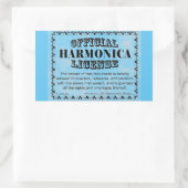 Autocollant rectangulaire de licence Harnonica (Sac)