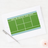 Autocollant rectangulaire de tennis (Enveloppe)