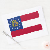 Autocollant rectangulaire du drapeau de Géorgie (Enveloppe)