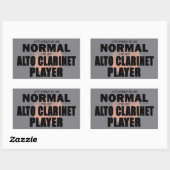 Autocollant rectangulaire du lecteur Alto Clarinet (Feuille)