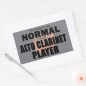 Autocollant rectangulaire du lecteur Alto Clarinet (Enveloppe)