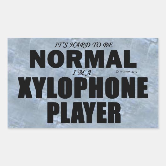 Autocollant rectangulaire du lecteur de Xylophone  (Devant)