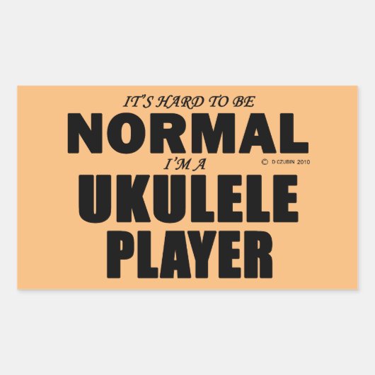 Autocollant rectangulaire du lecteur Ukulele norma (Devant)