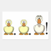 Autocollant rectangulaire DuckDuckGoose (Devant)