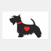 Autocollant rectangulaire écossais (Devant)