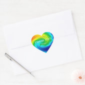 autocollant rectangulaire en spirale arc-en-ciel (Enveloppe)