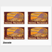 Autocollant rectangulaire Meister Lugano Paradiso (Feuille)