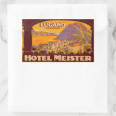 Autocollant rectangulaire Meister Lugano Paradiso (Sac)