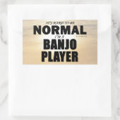 Autocollant rectangulaire normal Banjo Player (Sac)