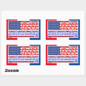 autocollant rectangulaire "PATRIOT DAY" (Feuille)